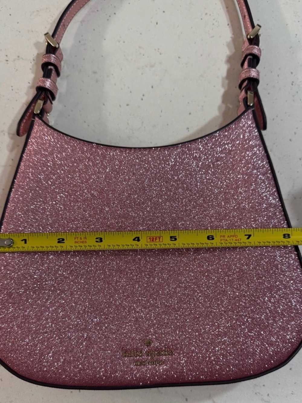 kate spade Pink Glitter Shoulder Bag with Top Handle - Picture 11 of 12